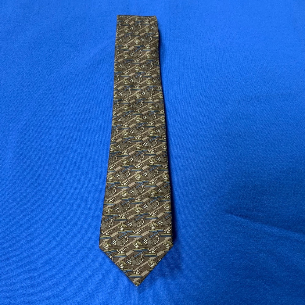 Hermes tie with Bunnies